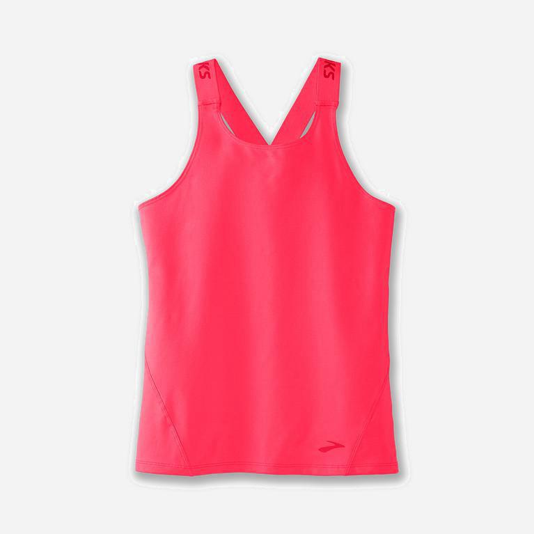 Brooks Pick-Up Hardlooptanktop voor Dames Roze (PRQOI-5806)